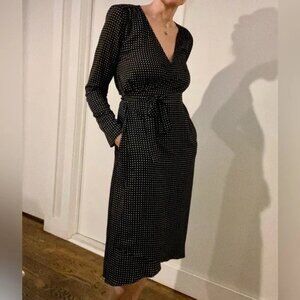 GAP business casual wrap dress, midi, tall size M